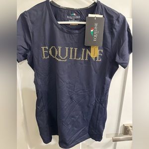 Equiline Lori Navy Equestrian T-Shirt XL